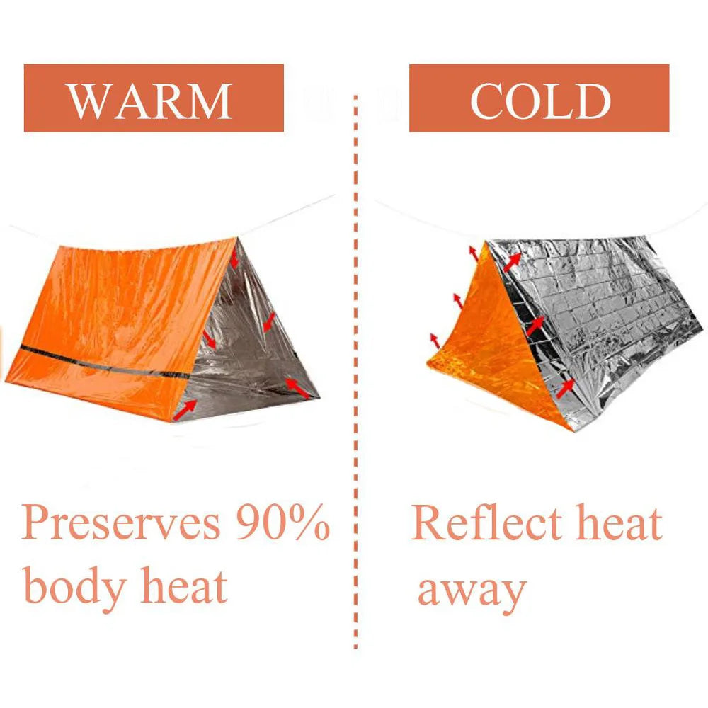 Bingo Survival Tent Kit | Waterproof Mylar Emergency Shelter 2