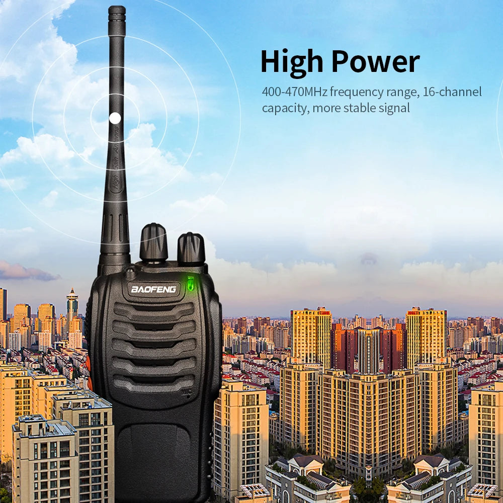 Bravo Walkie Talkie | UHF 400-470MHz, 16 Channels, Noise Reduction 2