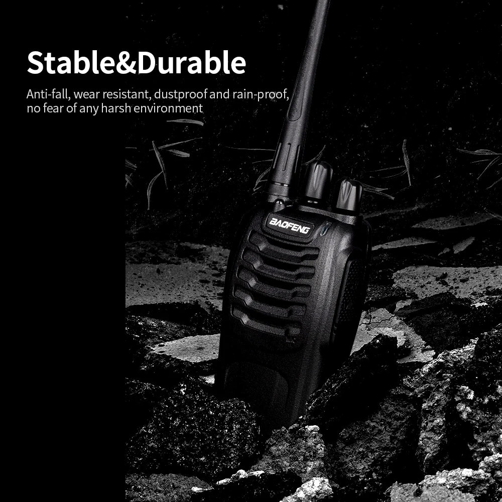 Bravo Walkie Talkie | UHF 400-470MHz, 16 Channels, Noise Reduction 5