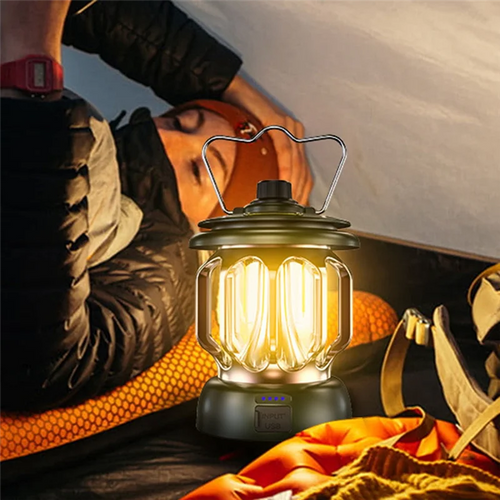 Breeze Camping Lantern | USB Rechargeable, Retro Design 0