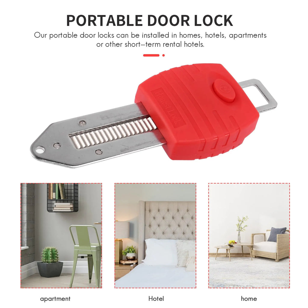 DuraLock Portable Door Lock | Tool-Free Installation, Steel Construction 4
