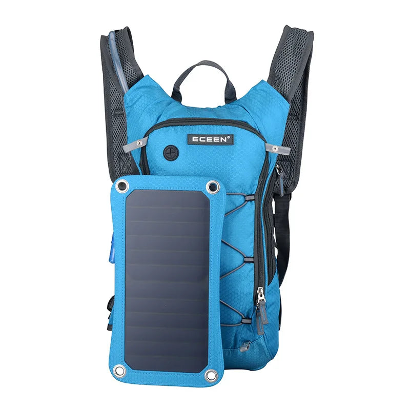 Ecolite Solar Backpack | 7W Solar Panel, 2L Water Bag Included 2