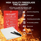 Falco Fire Blanket | Fiberglass Flame Retardant, Kitchen & Camping Use 1