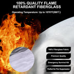 Falco Fire Blanket | Fiberglass Flame Retardant, Kitchen & Camping Use 2