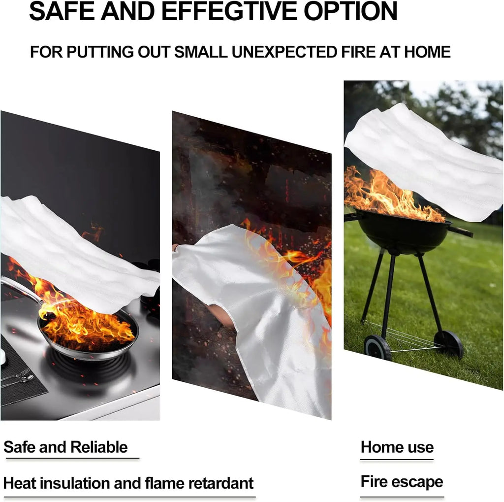 Falco Fire Blanket | Fiberglass Flame Retardant, Kitchen & Camping Use 3