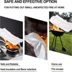 Falco Fire Blanket | Fiberglass Flame Retardant, Kitchen & Camping Use 3
