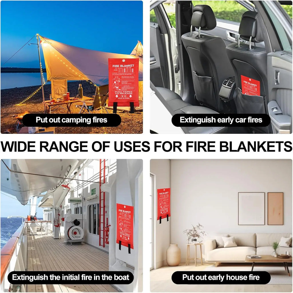 Falco Fire Blanket | Fiberglass Flame Retardant, Kitchen & Camping Use 5