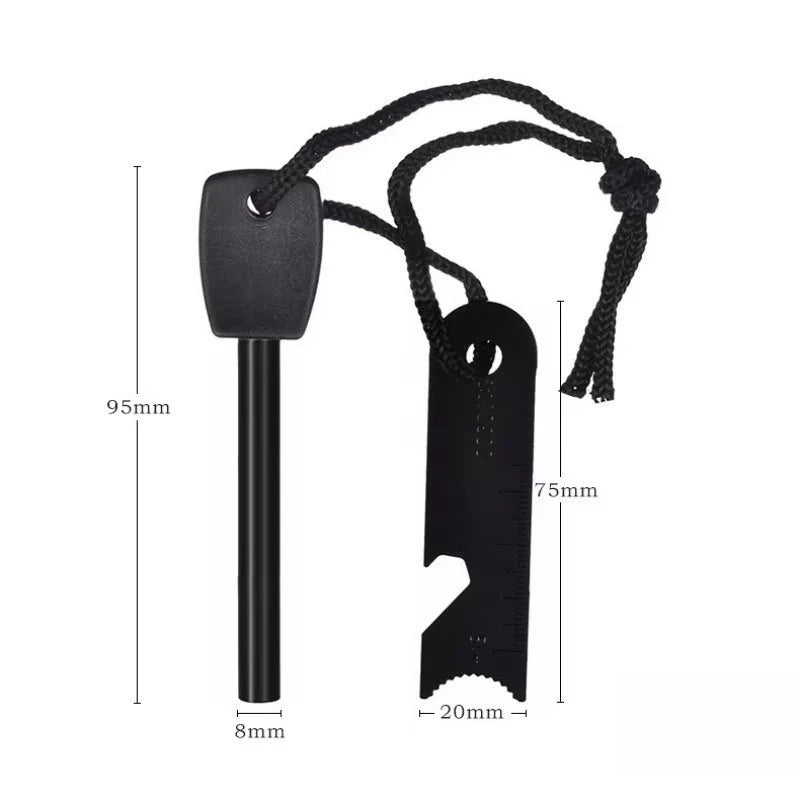 Fuego Flint Fire Starter | Waterproof Multi-Tool with Wood Handle 2