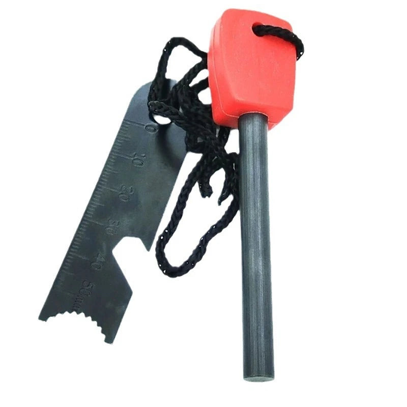 Fuego Flint Fire Starter | Waterproof Multi-Tool with Wood Handle 7