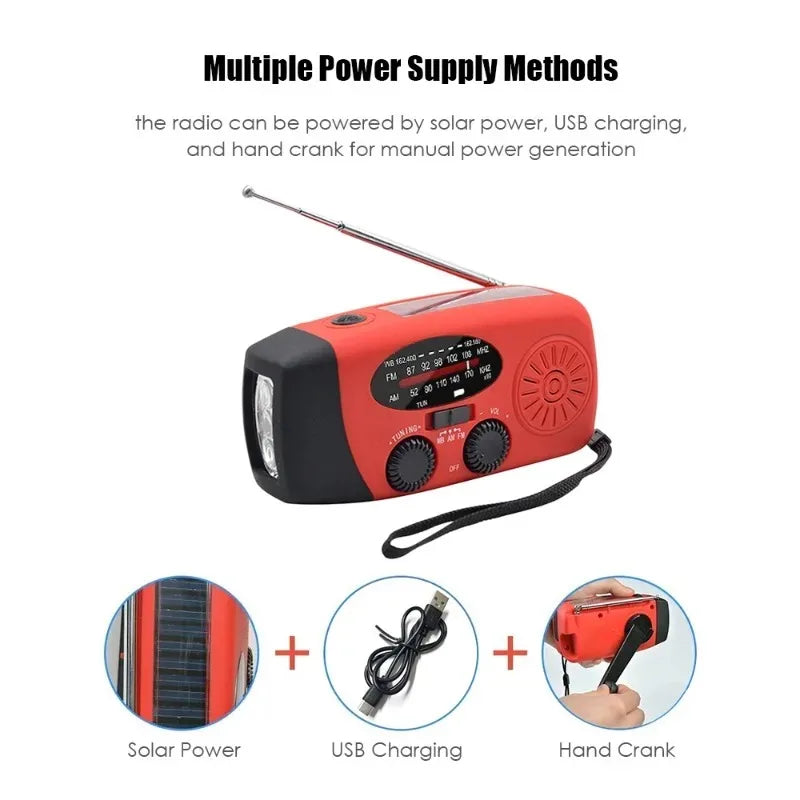 Haven Emergency Radio | Solar-Powered, USB Charger, Compact 2
