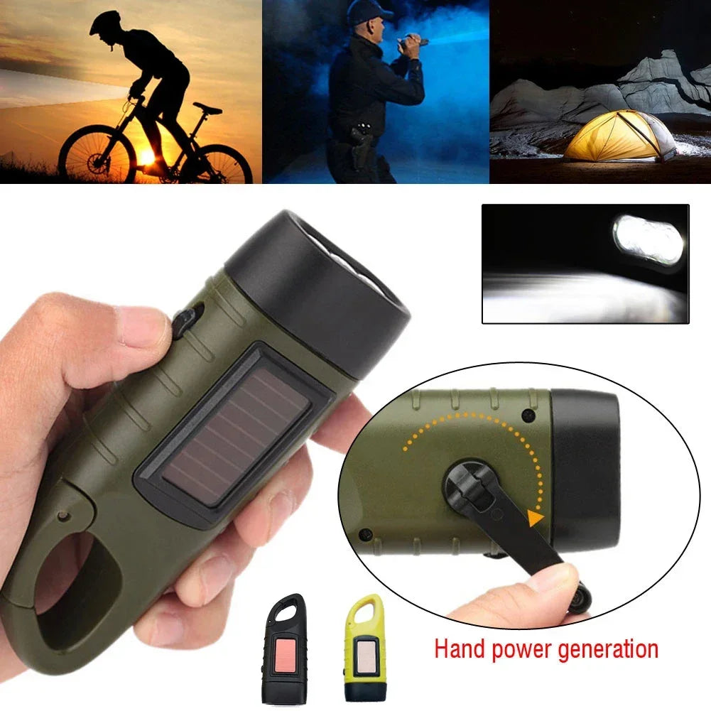 Luma Solar Flashlight | Hand Crank Rechargeable, Compact Design 1