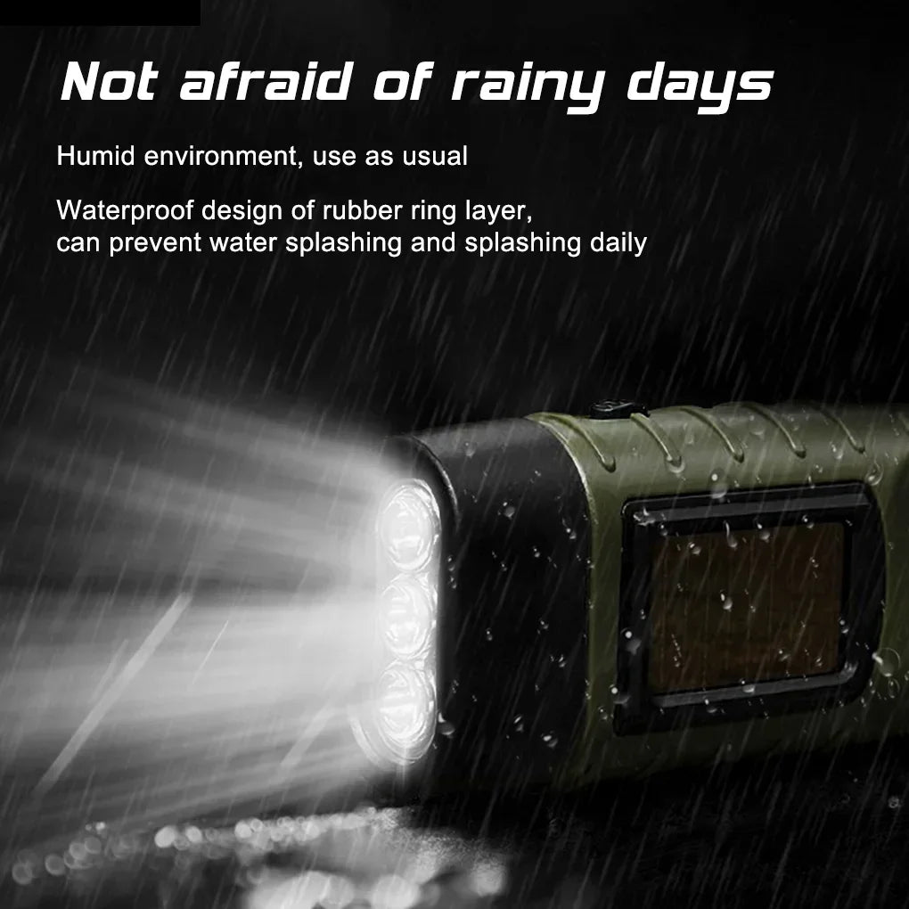 Luma Solar Flashlight | Hand Crank Rechargeable, Compact Design 2