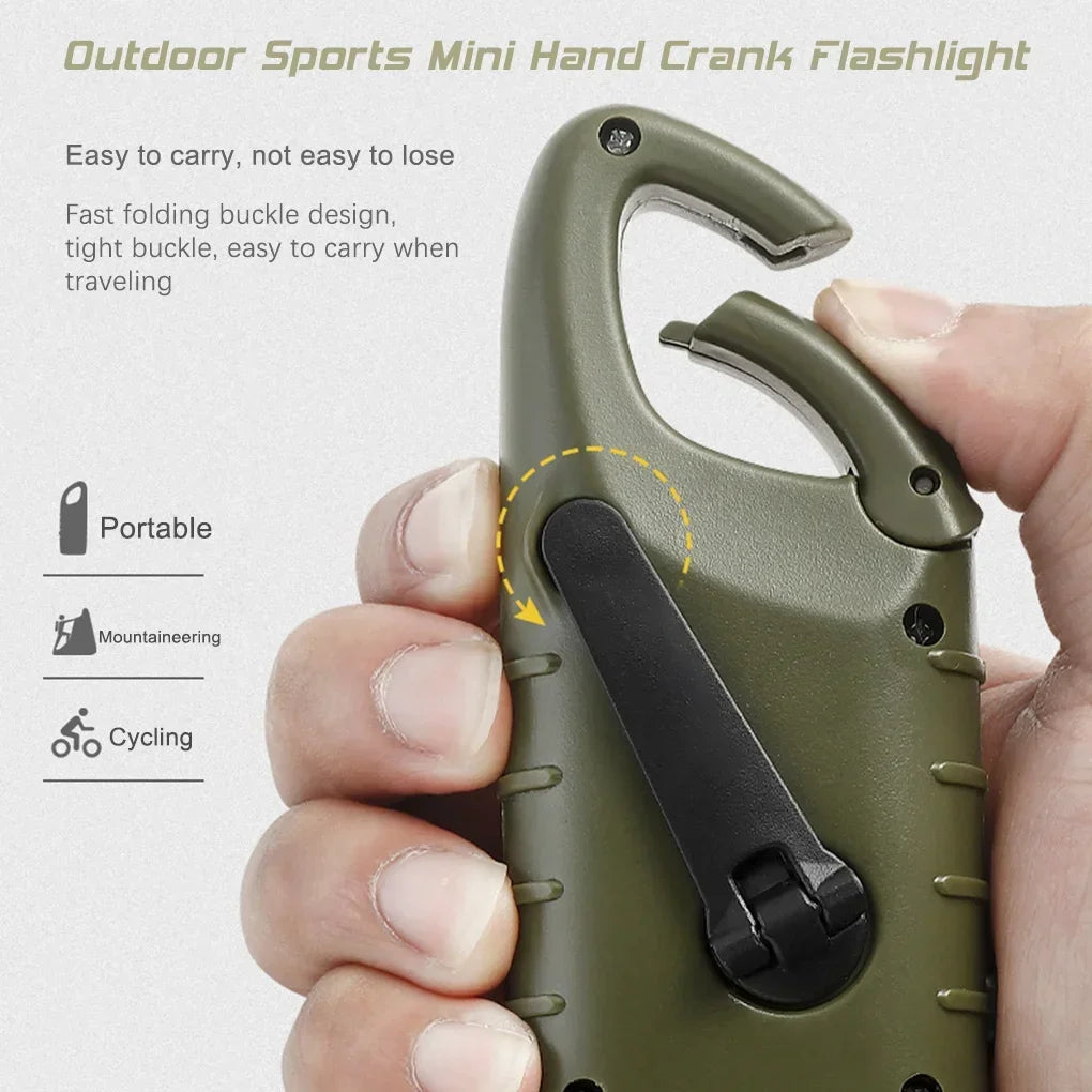 Luma Solar Flashlight | Hand Crank Rechargeable, Compact Design 3