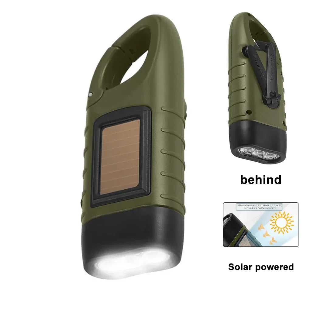 Luma Solar Flashlight | Hand Crank Rechargeable, Compact Design 6