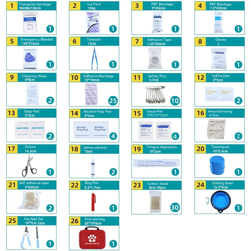 MediPaw First Aid Kit | Lightweight EVA for Dogs and Cats 4