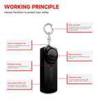 Pera Security Alarm | 130dB Keychain, Portable Personal Safety Device 5