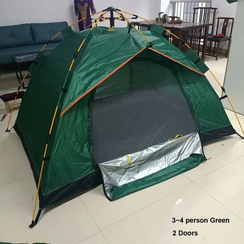 Pop Up Tent 2-4 People Quick Setup Emergency Shelter