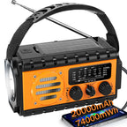 Quest Emergency Radio | 20000mAh USB Rechargeable, Solar Hand Crank 4
