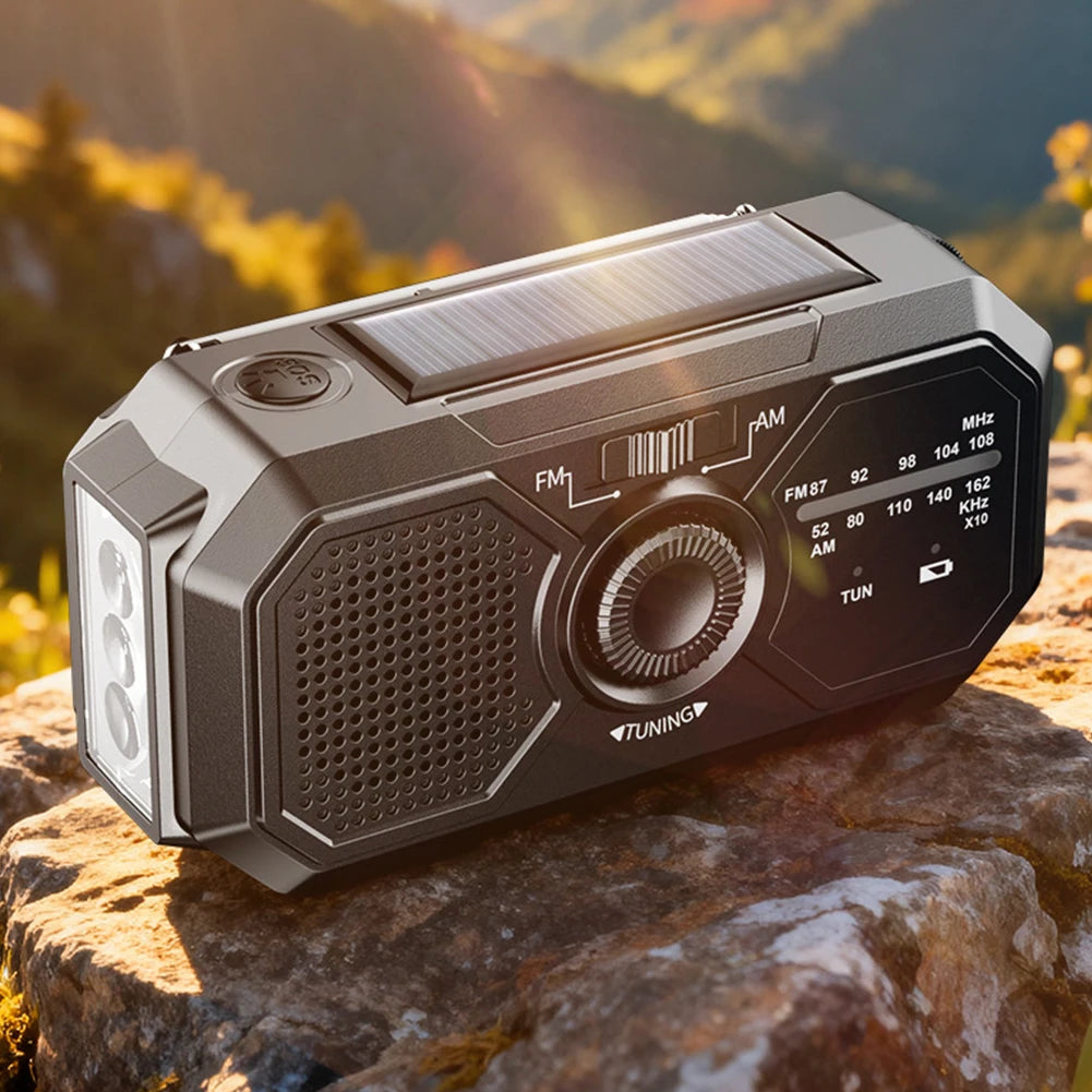 SolaRex Emergency Radio | Hand-Crank, USB Charger, Solar Power 1