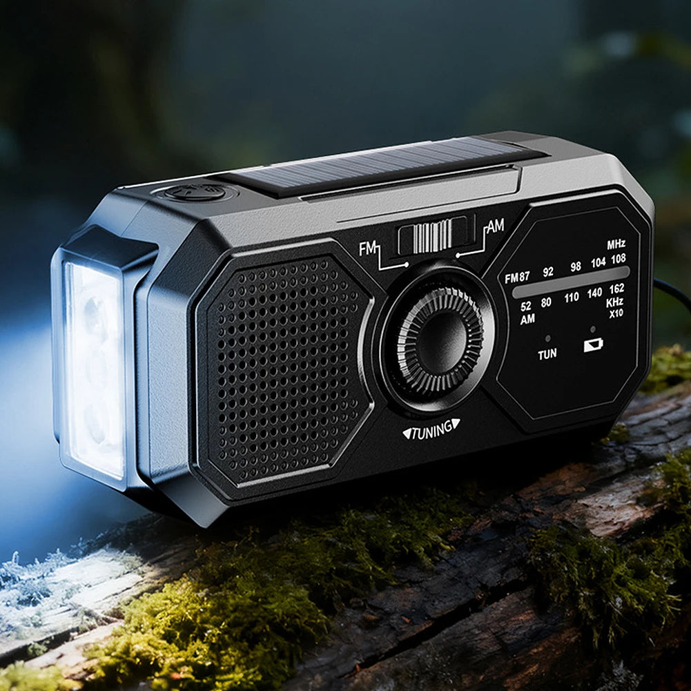SolaRex Emergency Radio | Hand-Crank, USB Charger, Solar Power 2