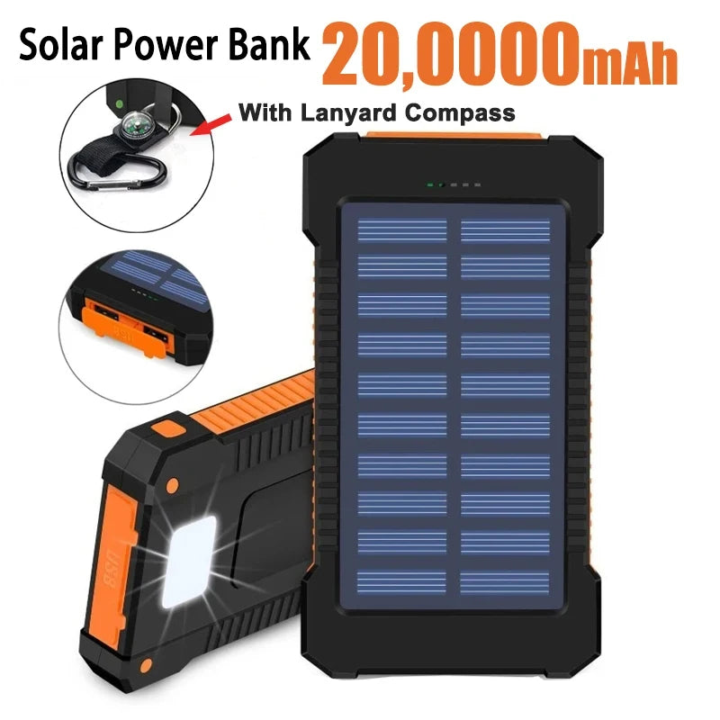 Sola Power Bank | 200000mAh Capacity, Portable with Lanyard and Compass 0
