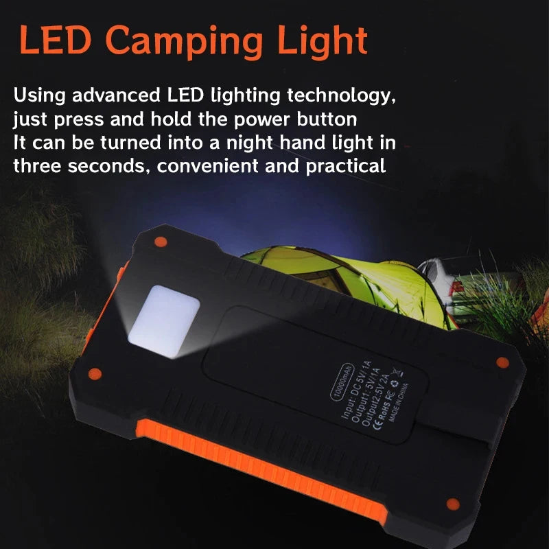 Sola Power Bank | 200000mAh Capacity, Portable with Lanyard and Compass 3