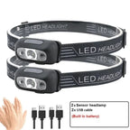 Sonic Headlamp | USB-C Rechargeable, 350 Lumens, Waterproof 12