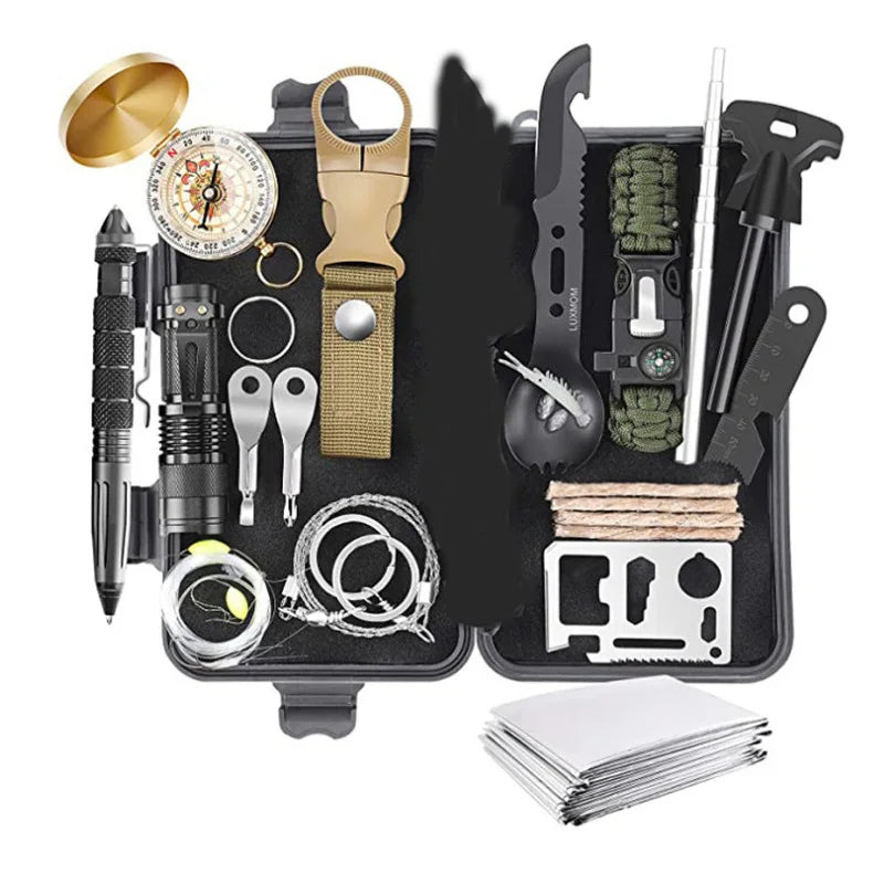 Survivor First Aid Kit | Compact, Multi-Functional Emergency Supplies 0