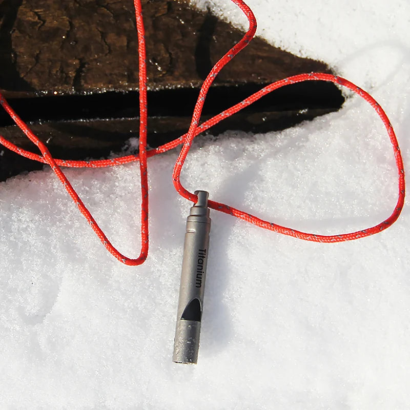 Tito Titanium Whistle | Ultralight, Waterproof Emergency Tool 4