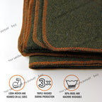 Woolly Blanket | Thickened Thermal Shawl, Washable, Perfect for Picnics 2