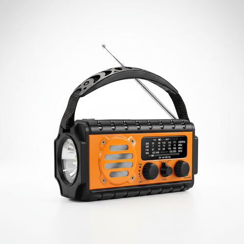 Emergency Radio 20000mAh Solar Hand Crank - Professional Studio Photography