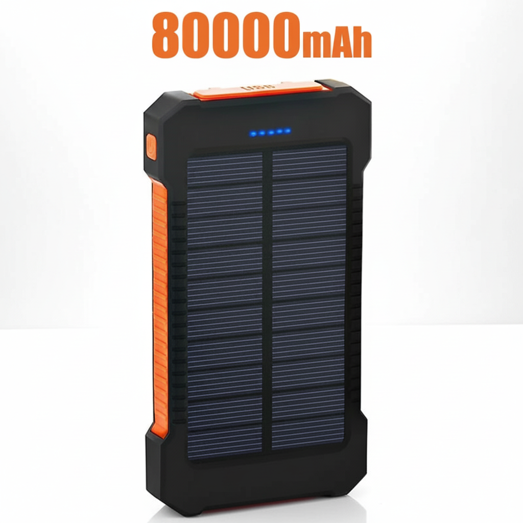Solar Power Bank 200000mAh - Professional Studio Photography