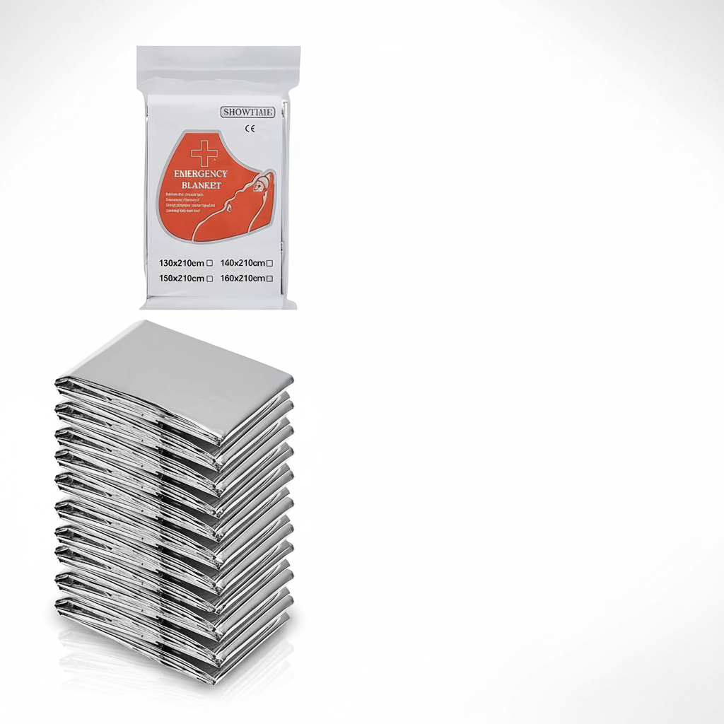 Emergency Blanket Retains 80 Body Heat - Professional Studio Photography