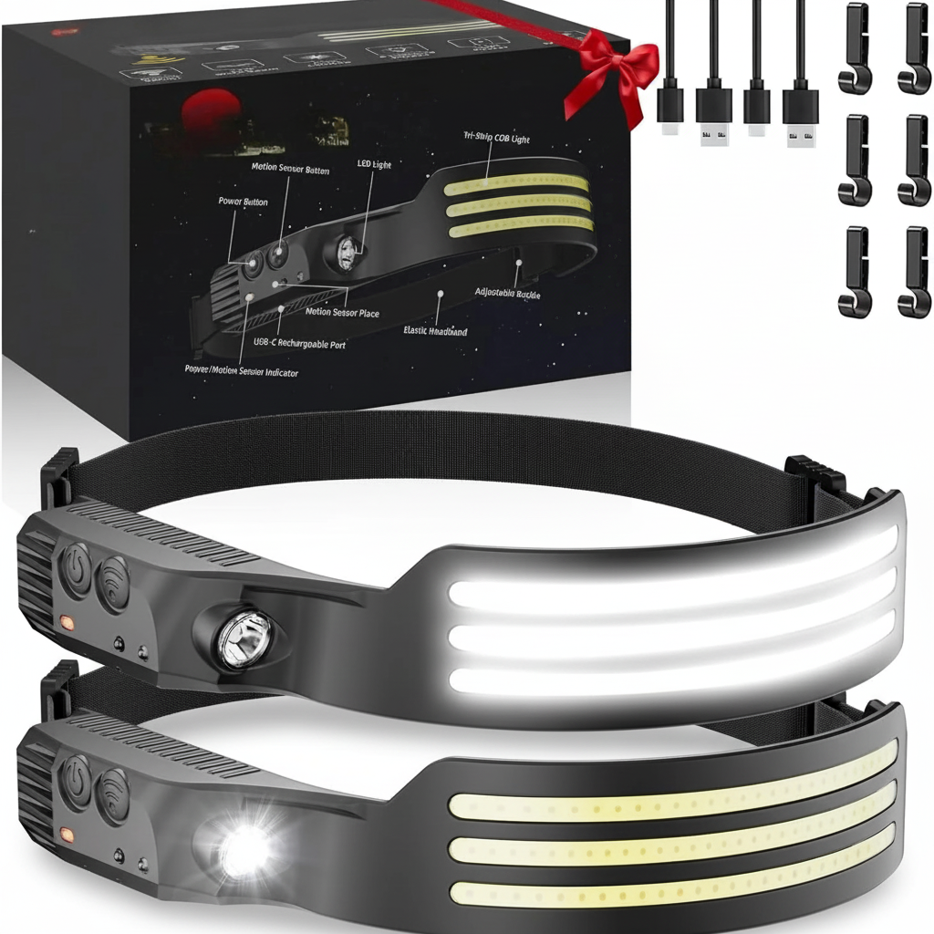 LED Headlamp 1000 Lumens - Professional Studio Photography