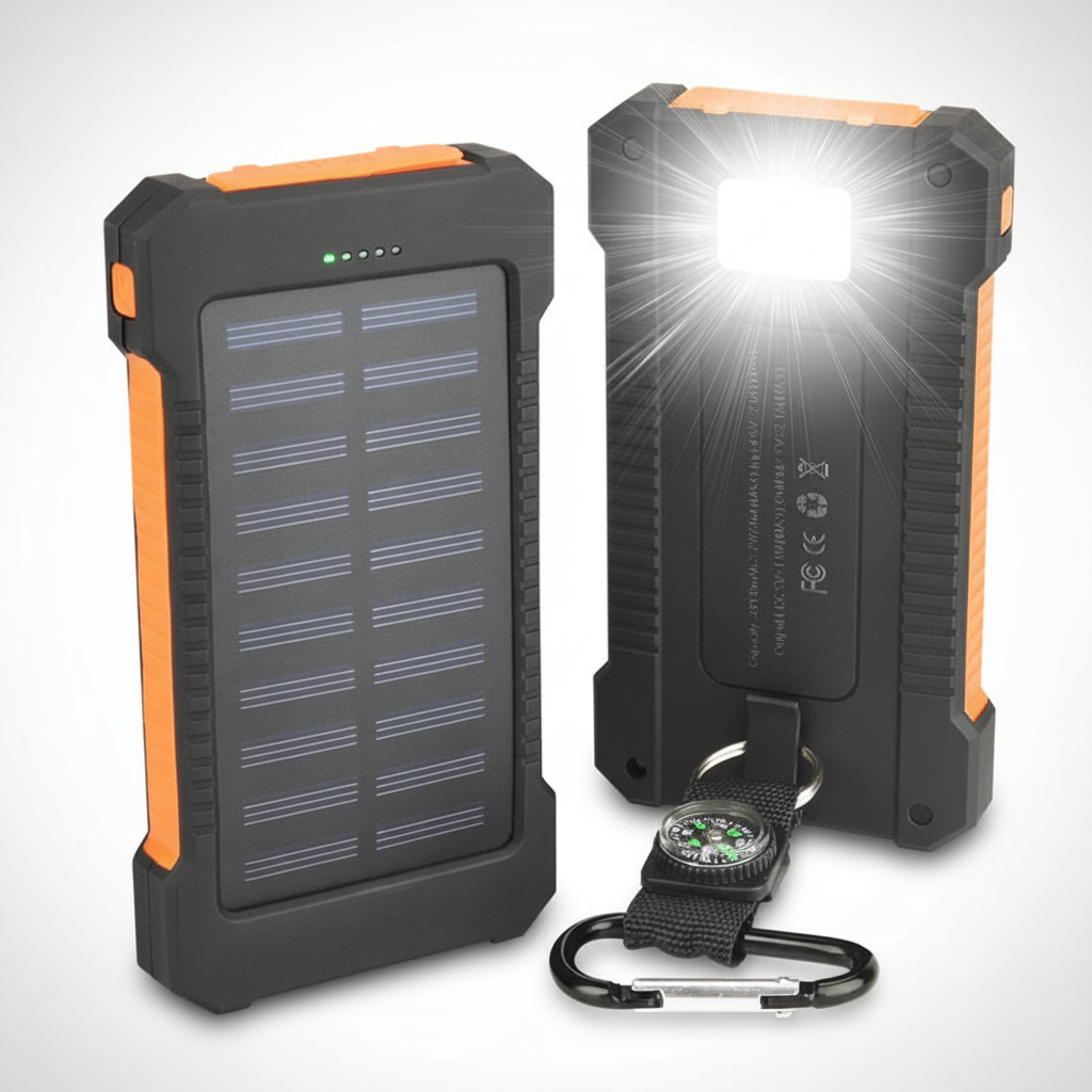 Solar Power Bank 200000mAh - Professional Studio Photography