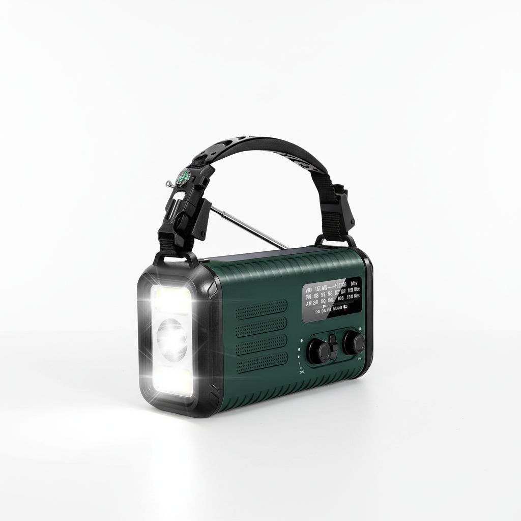 Emergency Radio Solar Powered 20000mAh - Professional Studio Photography